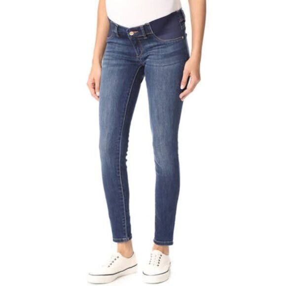 5/$100 SALE - Rosie Pope x DL1961 Maternity Skinny Jeans - Picture 1 of 9